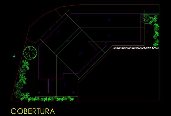 projeto das plantas principais para  execução de uma obra